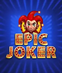 Step into the vibrant world of Epic Joker slot by Relax Gaming, featuring a mischievous joker with a vivid hairstyle amid a sparkling blue background. This graphic depicts the light-hearted spirit of classic slots, perfect for those who love traditional gameplay, providing a captivating play experience.