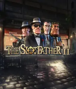 Step into the shadowy world of The Slotfather 2 slot by Betsoft, featuring four iconic mafia characters in front of a dark urban backdrop. This graphic depicts the dramatic theme of the mafia underworld with its vivid character design and ominous setting. Ideal for fans of crime dramas, offering a captivating escape. 