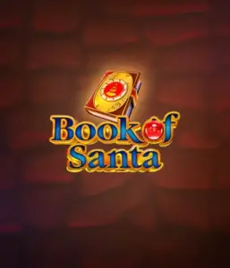 Immerse yourself in the festive spirit with the Book of Santa game by Endorphina, highlighting an ornate golden book decorated with Santa's iconic seal. This image captures the charm and joy of Christmas, set against a cozy red background. Perfect for those who love Christmas-themed slots, offering a charming escape. 